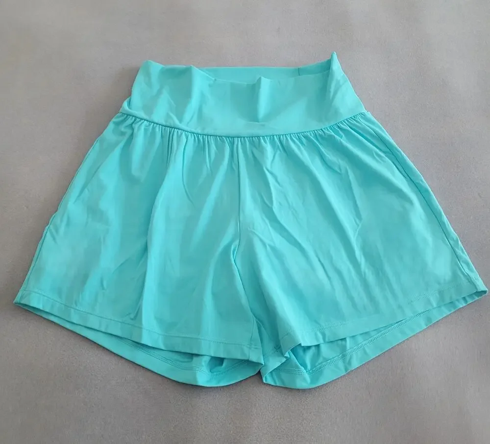 90 DEGREE by REFLEX Turquoise Athletic Skort Pull-on -- Size:  L/Girls XS/Womans